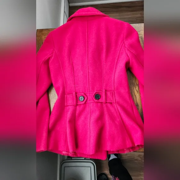 Guess Scarlet Pea Coat with Black Buttons - Picture 4 of 6